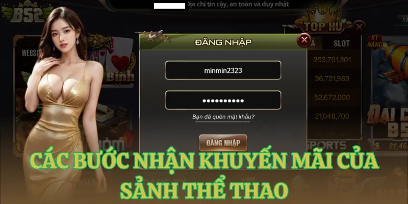 cac buoc nhan khuyen mai cua sanh the thao Các bước nhận khuyến mãi của sảnh thể thao