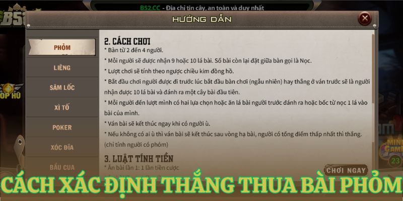 cach xac dinh nguoi thang sau mot van dau Cách xác định người thắng sau một ván đấu