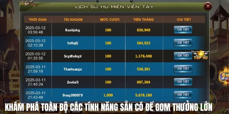 kinh nghiem choi mien vien tay kham pha tinh nang co san Khám phá toàn bộ các tính năng sẵn có để gom thưởng lớn