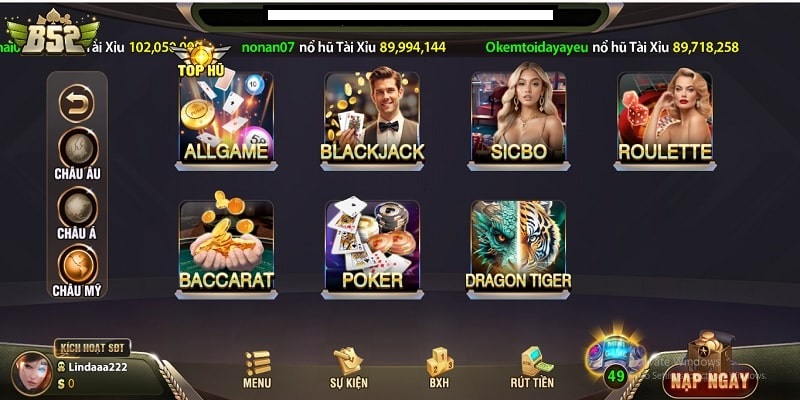 live casino 4 min Lợi ích khổng lồ khi chơi live casino tại nhà cái B52club