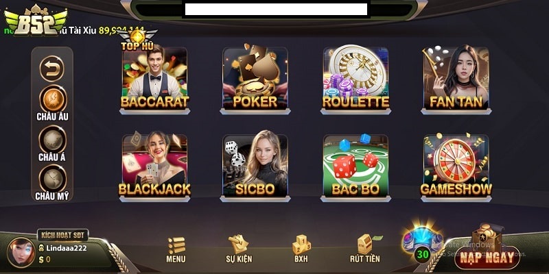 live casino b52club sanh game ca cuoc soi dong day cuon hut Live Casino B52club - sảnh game cá cược sôi động đầy cuốn hút