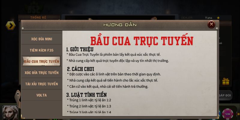 luat choi bau cua co ban Luật chơi bầu cua cơ bản
