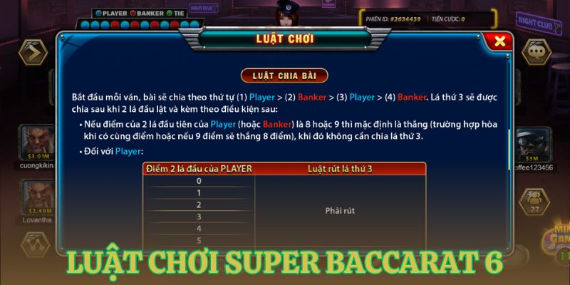luat choi co ban cho nguoi moi tim hieu meo choi super baccarat 6 Luật chơi cơ bản cho người mới tìm hiểu mẹo chơi Super Baccarat 6