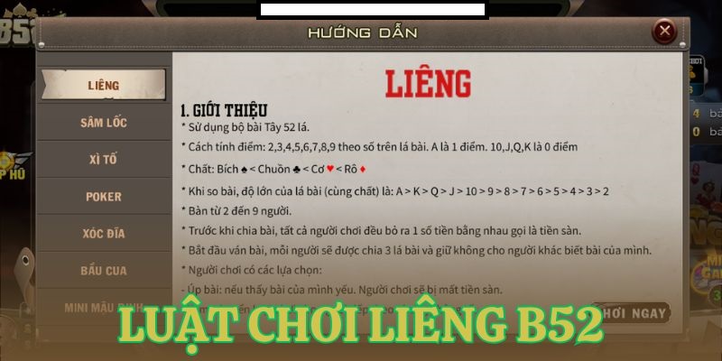 luat choi lieng newbie nen biet Luật chơi Liêng newbie nên biết