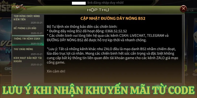 luu y khi nhan khuyen mai tu code Lưu ý khi nhận khuyến mãi từ code