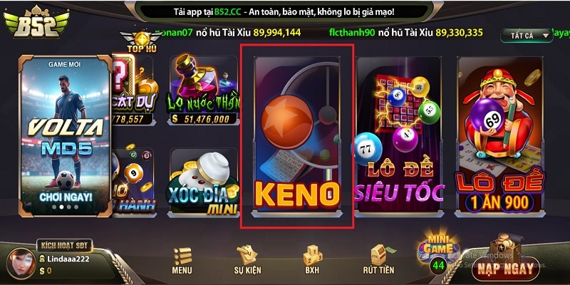 meo choi keno