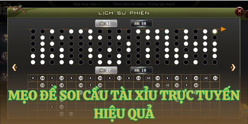meo de soi cau tai xiu truc tuyen hieu qua Mẹo để soi cầu tài xỉu trực tuyến hiệu quả
