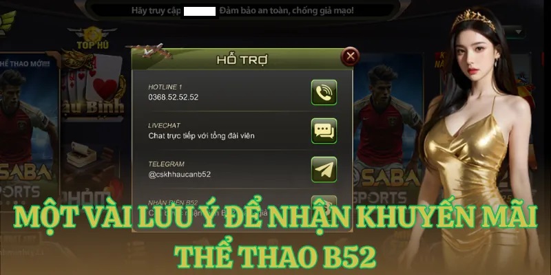 mot vai luu y de nhan khuyen mai the thao b52 Một vài lưu ý để nhận khuyến mãi thể thao B52