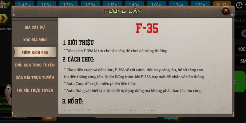 quy dinh va cach choi tiem kich f35 co ban cho tan binh Quy định và cách chơi Tiêm Kích F35 cơ bản cho tân binh