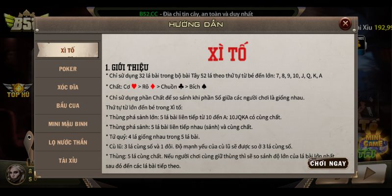 quy trinh mot van cuoc xi to tai app b52club Quy trình một ván cược xì tố tại app B52club