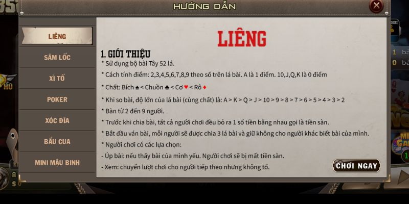 thong tin co ban ve lieng Thông tin cơ bản về liêng