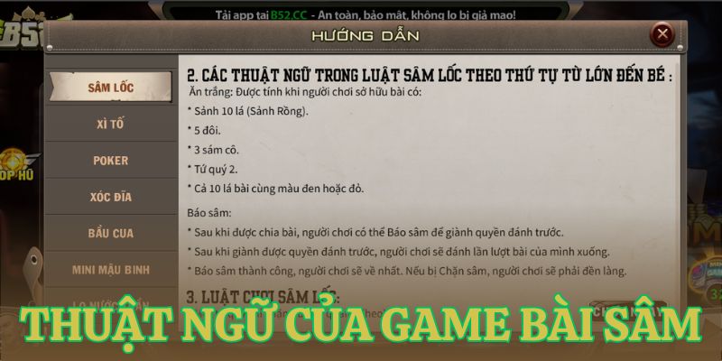 thuat ngu can ghi nho de van dung meo choi sam tot Thuật ngữ cần ghi nhớ để vận dụng mẹo chơi Sâm tốt