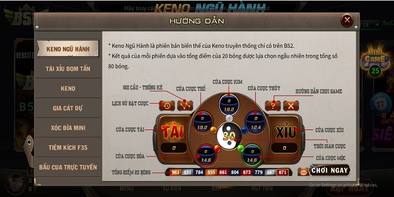 tim hieu cach choi keno ngu hanh va cac thong tin lien quan Tìm hiểu cách chơi Keno Ngũ Hành và các thong tin lien quan
