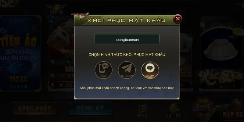 cach dang nhap khi quen mat khau b52 club 11zon Cách đăng nhập khi quên mật khẩu B52 CLUB