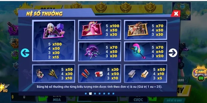 nhung bieu tuong dac trung chi co o no hu fortnite Những biểu tượng đặc trưng chỉ có ở Nổ Hũ Fortnite