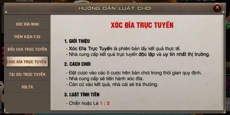 xoc dia truc tuyen la gi Xóc đĩa trực tuyến là gì?